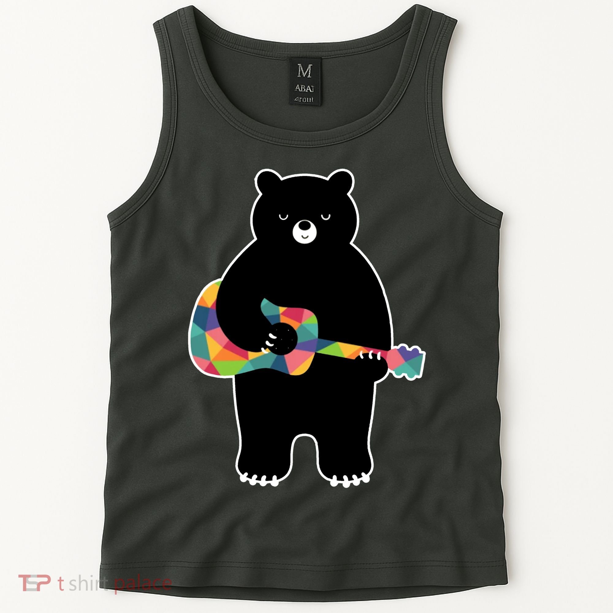 Happy Song Bear Guitar Tank Top