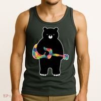 Happy Song Bear Guitar Tank Top thumb 3