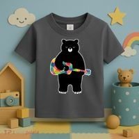 Happy Song Bear Guitar Toddler T-Shirt thumb 3