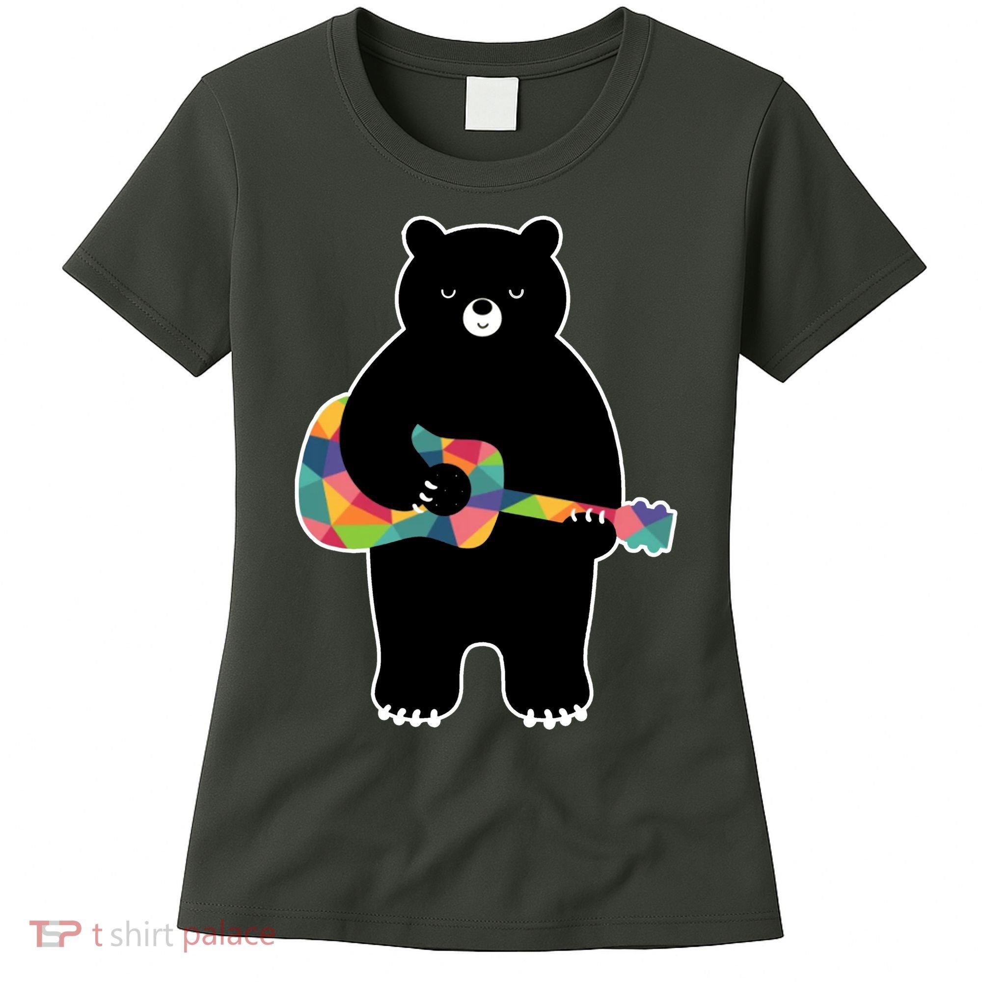 Happy Song Bear Guitar Women's T-Shirt