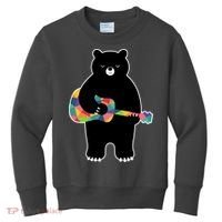 Happy Song Bear Guitar Kids Sweatshirt thumb 0