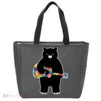 Happy Song Bear Guitar Tote Bag thumb 0