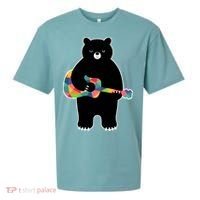 Happy Song Bear Guitar Sueded Cloud Jersey T-Shirt thumb 0