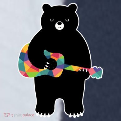 Happy Song Bear Guitar Sport-Tek Competitor United Soccer Jersey
