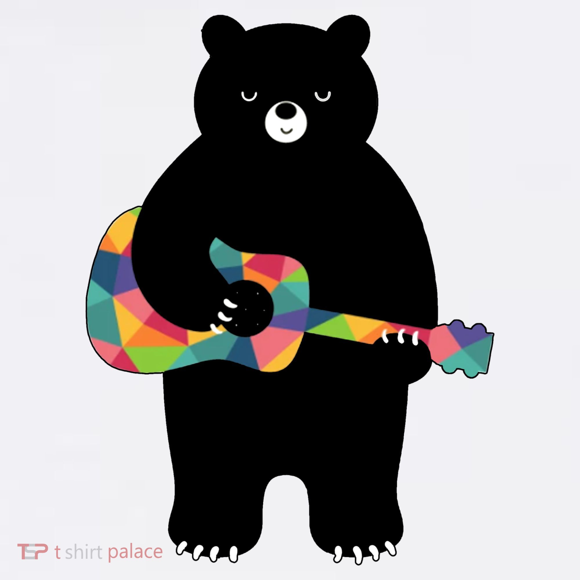 Happy Song Bear Guitar Garment-Dyed Sweatshirt