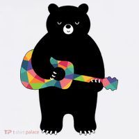 Happy Song Bear Guitar Comfort Colors Garment-Dyed Hooded Sweatshirt thumb 2