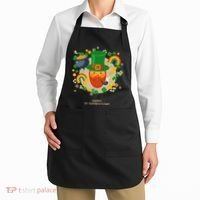 Happy St. Patrack's Day Leprechaun Smoking Pipe Apron thumb 2