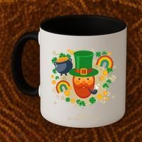 Happy St. Patrack's Day Leprechaun Smoking Pipe Coffee Mug thumb 2
