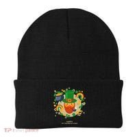 Happy St. Patrack's Day Leprechaun Smoking Pipe Beanie thumb 0