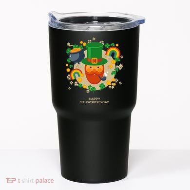 Happy St. Patrack's Day Leprechaun Smoking Pipe Tumbler