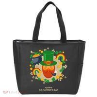 Happy St. Patrack's Day Leprechaun Smoking Pipe Tote Bag thumb 0