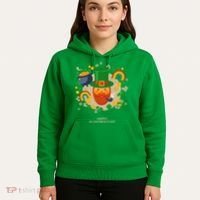 Happy St. Patrack's Day Leprechaun Smoking Pipe Hoodie thumb 5