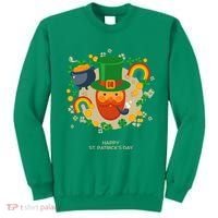 Happy St. Patrack's Day Leprechaun Smoking Pipe Sweatshirt thumb 0
