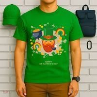 Happy St. Patrack's Day Leprechaun Smoking Pipe T-Shirt thumb 6