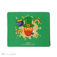 Happy St. Patrack's Day Leprechaun Smoking Pipe Mousepad thumb 0