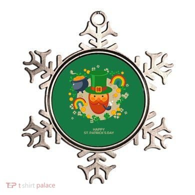 Happy St. Patrack's Day Leprechaun Smoking Pipe Ornament