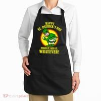 Happy St. Patrick's Day Pinch It, Kiss It, Whatever! Funny Irish Leprechaun Apron thumb 2