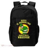 Happy St. Patrick's Day Pinch It, Kiss It, Whatever! Funny Irish Leprechaun Backpack thumb 0