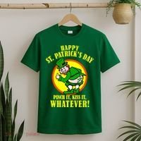 Happy St. Patrick's Day Pinch It, Kiss It, Whatever! Funny Irish Leprechaun T-Shirt thumb 2