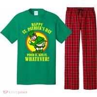 Happy St. Patrick's Day Pinch It, Kiss It, Whatever! Funny Irish Leprechaun Pajama Set thumb 0