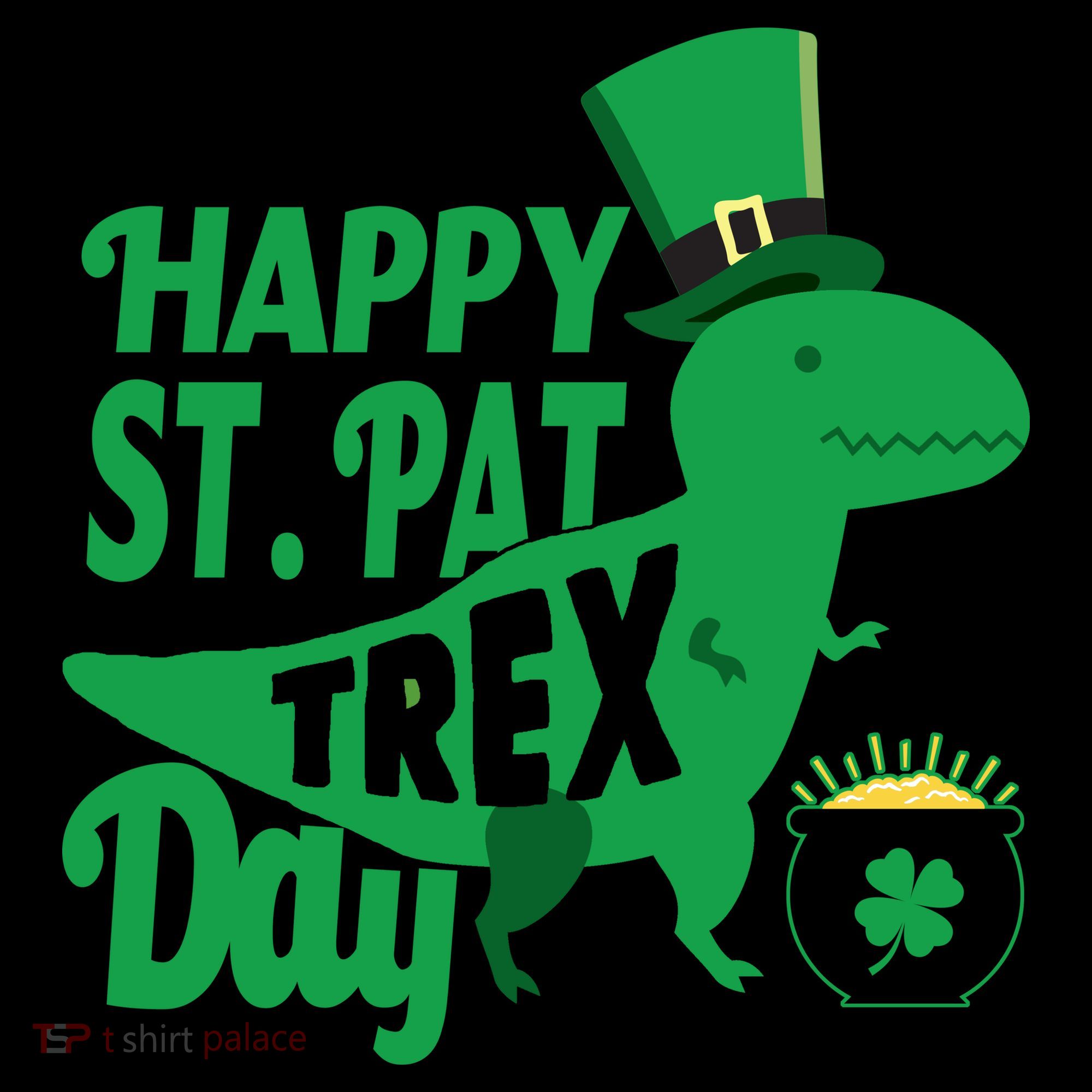 Happy St. Patrick's Pat T-Rrex Day Apron