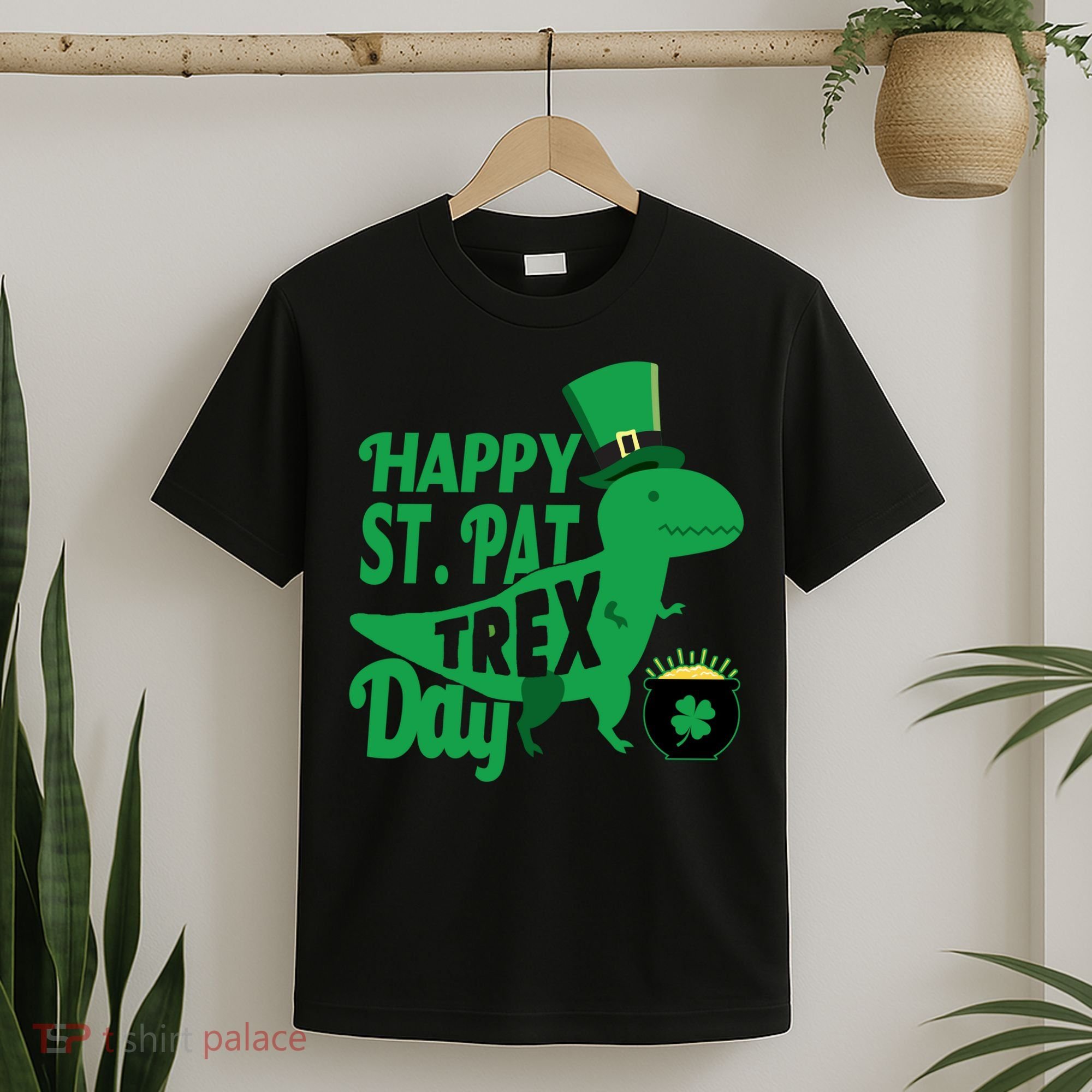 Happy St. Patrick's Pat T-Rrex Day T-Shirt