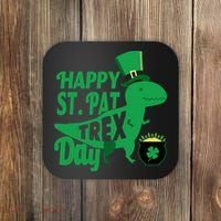 Happy St. Patrick's Pat T-Rrex Day Coaster thumb 0