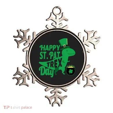 Happy St. Patrick's Pat T-Rrex Day Ornament