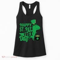 Happy St. Patrick's Pat T-Rrex Day Women's Tank Top thumb 0
