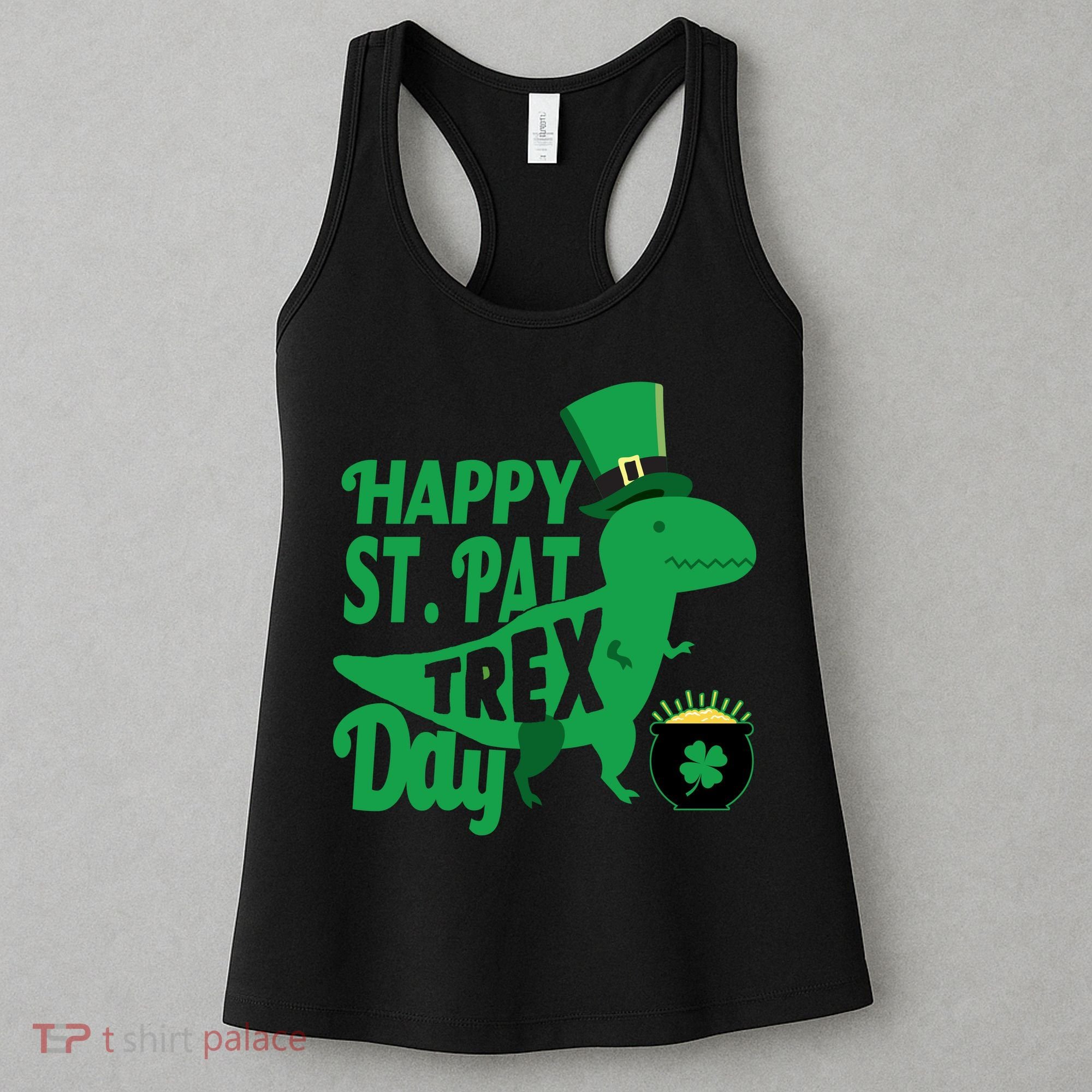Happy St. Patrick's Pat T-Rrex Day Women's Tank Top