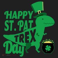 Happy St. Patrick's Pat T-Rrex Day Hat thumb 2