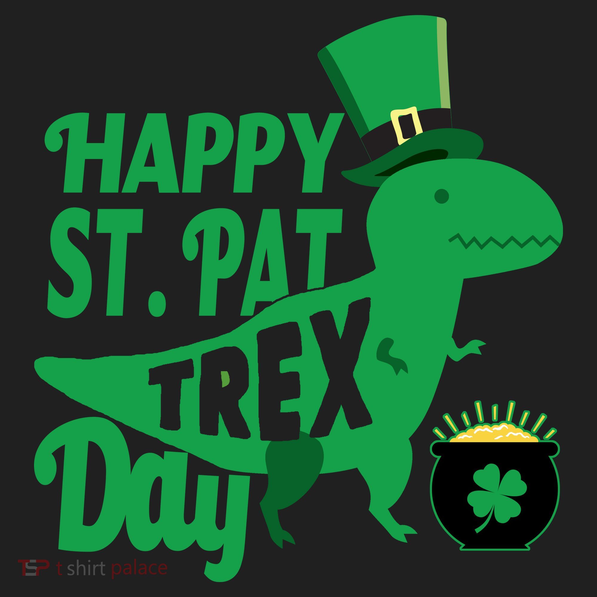 Happy St. Patrick's Pat T-Rrex Day Hat