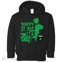 Happy St. Patrick's Pat T-Rrex Day Toddler Hoodie thumb 0