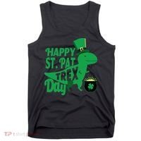 Happy St. Patrick's Pat T-Rrex Day Tank Top thumb 0