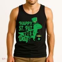 Happy St. Patrick's Pat T-Rrex Day Tank Top thumb 3