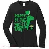 Happy St. Patrick's Pat T-Rrex Day Women's Long Sleeve Shirt thumb 0