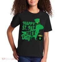 Happy St. Patrick's Pat T-Rrex Day Kids T-Shirt thumb 2