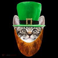 Happy St Catrick's Day Funny Cat Ginger Beard St Patrick's Day Coffee Mug thumb 5