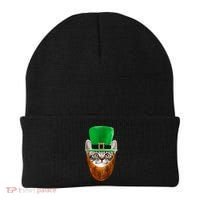 Happy St Catrick's Day Funny Cat Ginger Beard St Patrick's Day Beanie thumb 0
