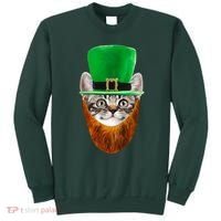 Happy St Catrick's Day Funny Cat Ginger Beard St Patrick's Day Sweatshirt thumb 0