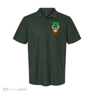 Happy St Catrick's Day Funny Cat Ginger Beard St Patrick's Day Polo