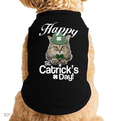 Happy St Catrick's Day Irish Cat Doggie Tank