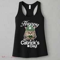 Happy St Catrick's Day Irish Cat Women's Tank Top thumb 3