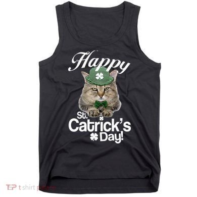 Happy St Catrick's Day Irish Cat Tank Top