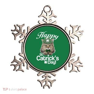 Happy St Catrick's Day Irish Cat Ornament