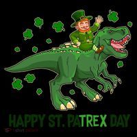 Happy St PaTREX Day Leprechaun Riding T-Rex Dinosaur Coffee Mug thumb 5