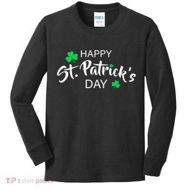 Happy St.Patrick's Day Kids Long Sleeve Shirt