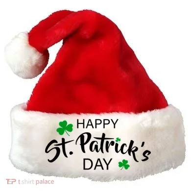 Happy St.Patrick's Day Santa Hat