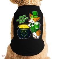 Happy St Patrick's Day Corgi Doggie Tank thumb 0