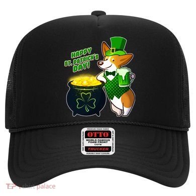 Happy St Patrick's Day Corgi Hat